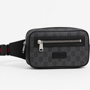 Gucci Black and Gray Belt Bag